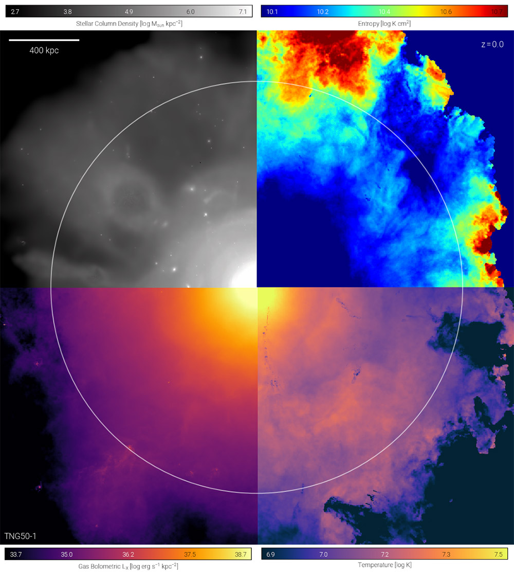 Wolkig mit Aussicht auf Regen: Simulationen des galaktischen Wetters