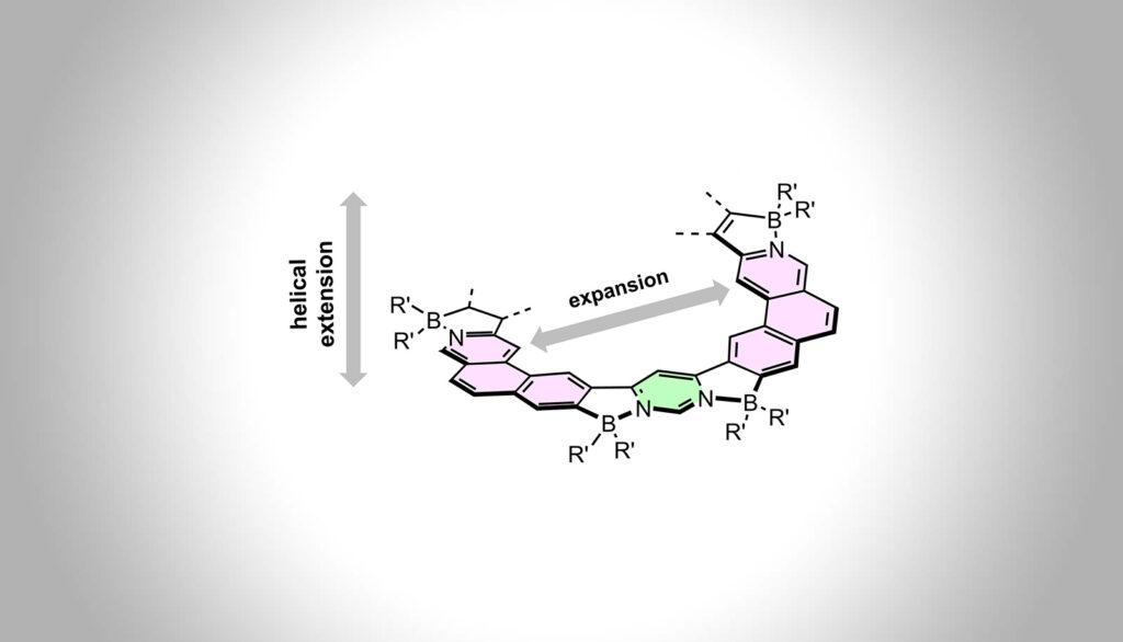 Expanded boron-embedded helicenes as novel organic materials